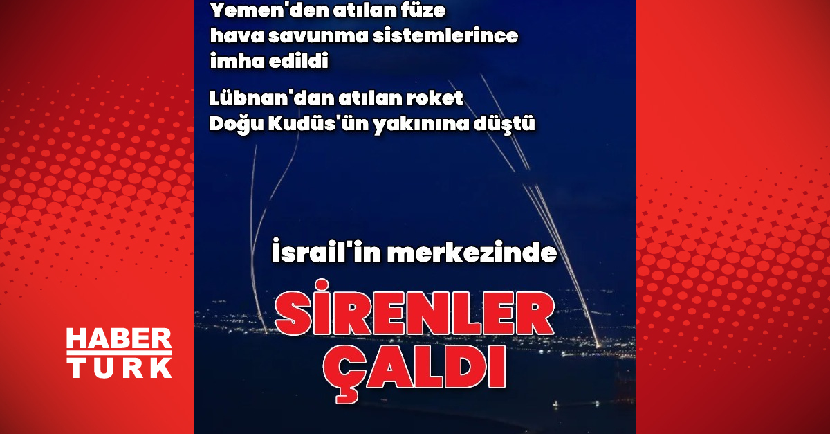 Son dakika haberi Tel Aviv’de patlama sesleri