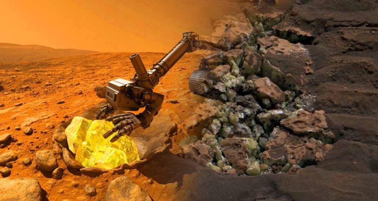Mars’ta beklenmedik keşif: Kayadan fışkıran sarı kristaller gizemli tarihe ışık tutacak
